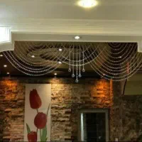 پرده کریستالی و پولکی و دونه . ریسه گوی