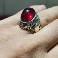 انگشتر رکاب کبوتر قدیمی قلم زنی
