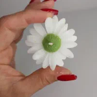 شمع گل مارگاریت و ارکیده دست‌ساز هدیه خاص و دکوری