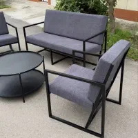 نیمست فلزی مبل راحتی ژاکلین کاناپه لابی منزل