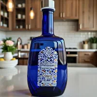 بطری آب آبی.وسایل شخصی