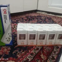 پک ۱۲ عددی لامپ کم مصرف نمانور و همراه با سه راهی