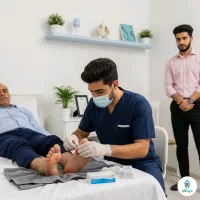 پانسمان زخم پا دیابتی-زخم بستر-پانسمان نوین درمنزل