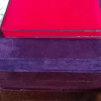 جعبه جواهرات مخملی و چوبی کار دست