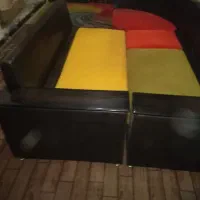 مبل ال دو حالته تخت دونفره هم میشه پارچه ترک