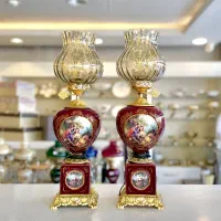 چراغ جفتی فیتیله ای حباب بزرگ