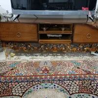 میز تلویزیون با میزعسلی با سه تا جلو مبلی کوچک