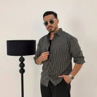 پیراهن محرمی باکسی مردانه استین بلند/جنس لینن خنک