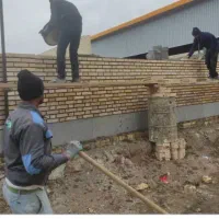 استاد کار بنایی آجر کاری نما و تیغه ای