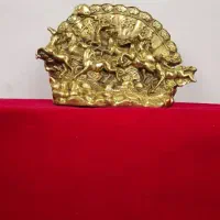 مجسمه برنز گله اسب برنزی
