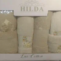 سرویس  دوقلو دورونخ گلدوزی. برند HIldA