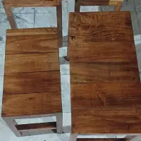 گل میز چوبی نو دست ساز