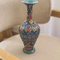 گلدان مینا کاری