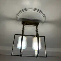 لوستر دو شاخه کاملا سالم