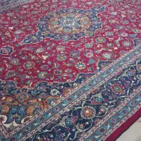 فرش دستباف لاکی کاشمر ۱۲ متری آنتیک سالم و تمیز