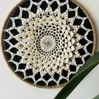 دیوارکوب ماندالا قلاب بافی