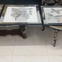 تابلو سه تیکه طرح پروانه مدل آیینه ای