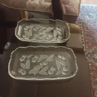 یه جفت جا چاقو وچنگال کریستال