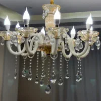 لوستر بلوری وارداتی ۸شاخه