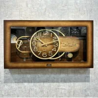 ساعت دیواری/ساعت جدید/ساعت چوبی/ساعت آرام گرد