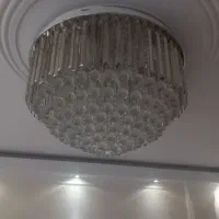 لوستر کریستالی گوی کروی شرابی