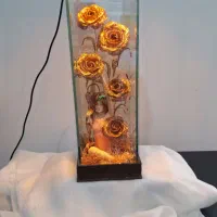 گل رز مسی و تابلو  مسی