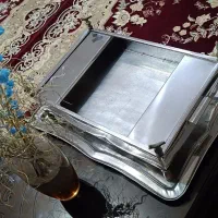 منقل استیل قدیمی انبر زغال گیر
