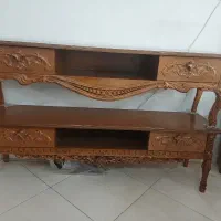 میز تلویزیون تمام چوب