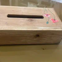 جای دستمال کاغذی چوبی