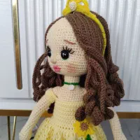 عروسک بافتنی دختر