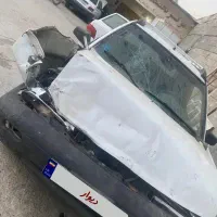 خودرو پراید تصادفی