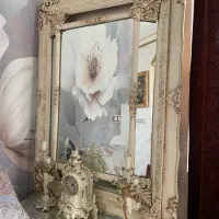 آینه شمعدون با ساعت