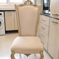 ۶ عدد صندلی کرم رنگ ( با تخفیف )