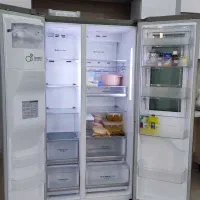 یخچال فریزر ساید ال جی x267 نقره ای