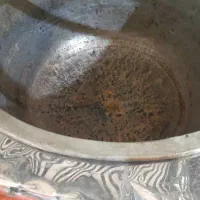 دیگ مسی با اوجاق و آیق بندی ورق استیل