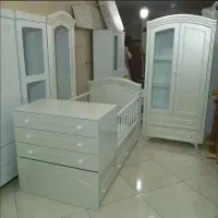 (سیسمونی تخت و کمد نوزاد اتاق کودک سرویس خواب