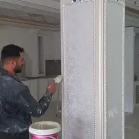 رنگ کاری ونقاشی ساختمان و درب ونقاشی کناف وپتینه