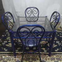 میز غذاخوری فلزی
