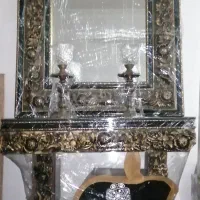 اینه کنسول و شمعدان