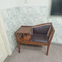 میز تلفن چوبی
