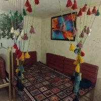 فروش تخت همراه با پشتی و گلیم فرش