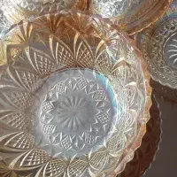 آنتیک اجیل خوری کریستال قدیمی هفت رنگ
