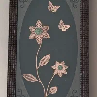 قاب دیواری گل مسی