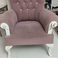 مبل کلاسیک ۸نفره با جلو مبلی رنگ سفید