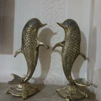 یک جفت دلفین برنز