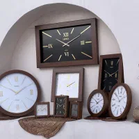 ساعت دیواری لوکس چوبی نوراکس (خرید از تولیدکننده)