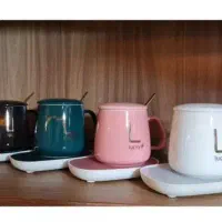 ماگ حرارتی لاکی به همراه صفحه گرمکن برقی