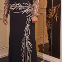 لباس مجلسی پنل دوزی شده سایز ۴۶