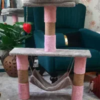 اسکرچر و جا خواب گربه تاپ گربه کاملا نو و سالم
