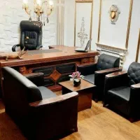 ست میز صندلی مبلمان اداری کامل کارینو